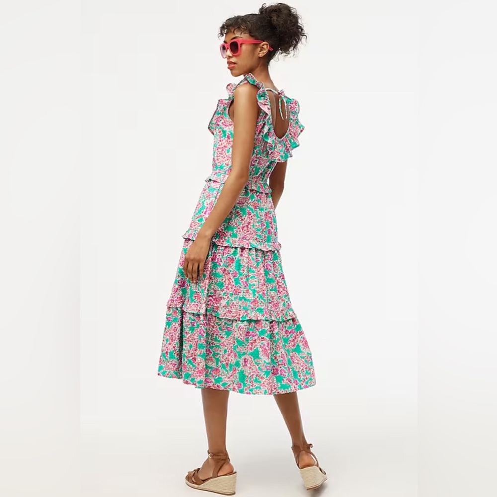 Floral Ruffle Midi Dress - Picture 3 of 4